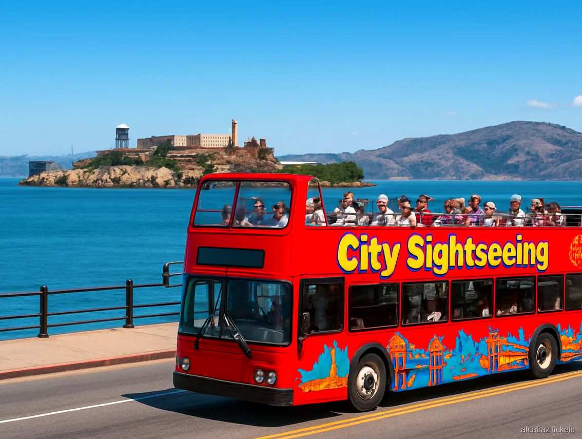 Bus hop-on hop-off inclòs amb les entrades del bus turístic d'Alcatraz a San Francisco